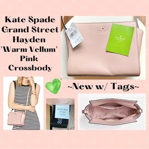 Kate Spade Grand Street Hayden Pink Crossbody Bag
